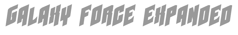 Galaxy Force Expanded Semi-Italic